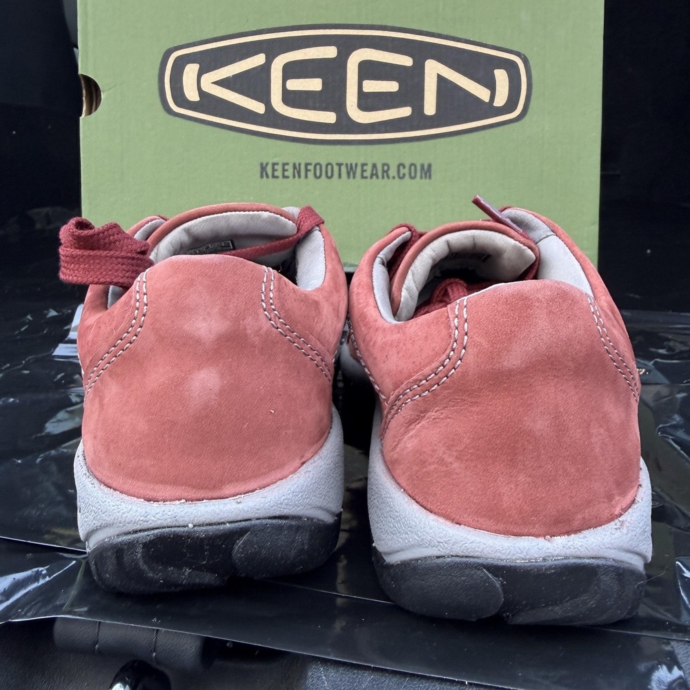 Keen Presidio W Shoes Womens Size 5.5 Fired Brick Suede Walking Sneakers Casual - Picture 4 of 7